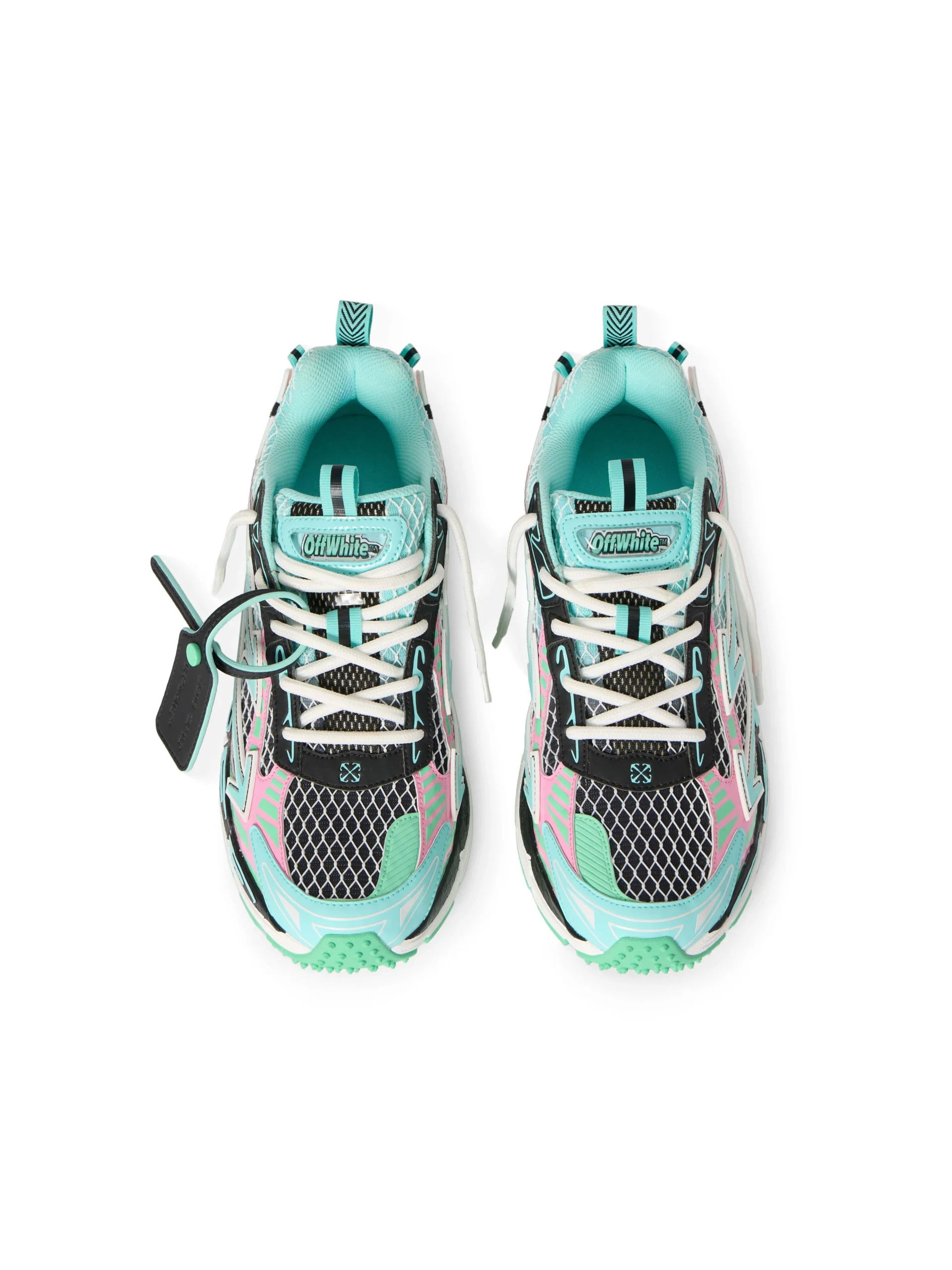Off White Be Right Back Fishnet Sneakers - Image 3