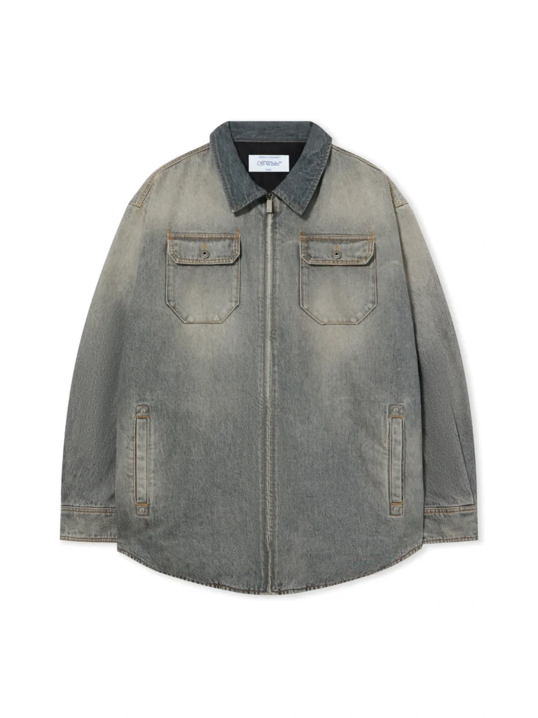 Off White Bookish Workwear Denim Overshirt
