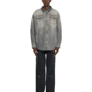 Off White Bookish Workwear Denim Overshirt