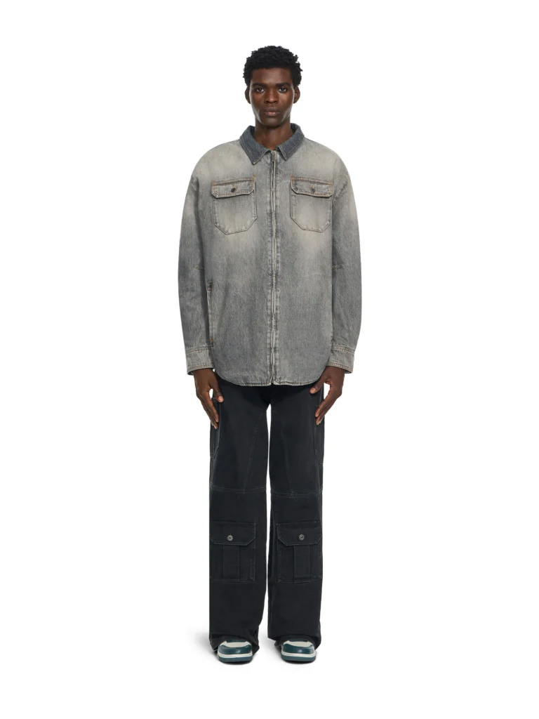 Off White Bookish Workwear Denim Overshirt