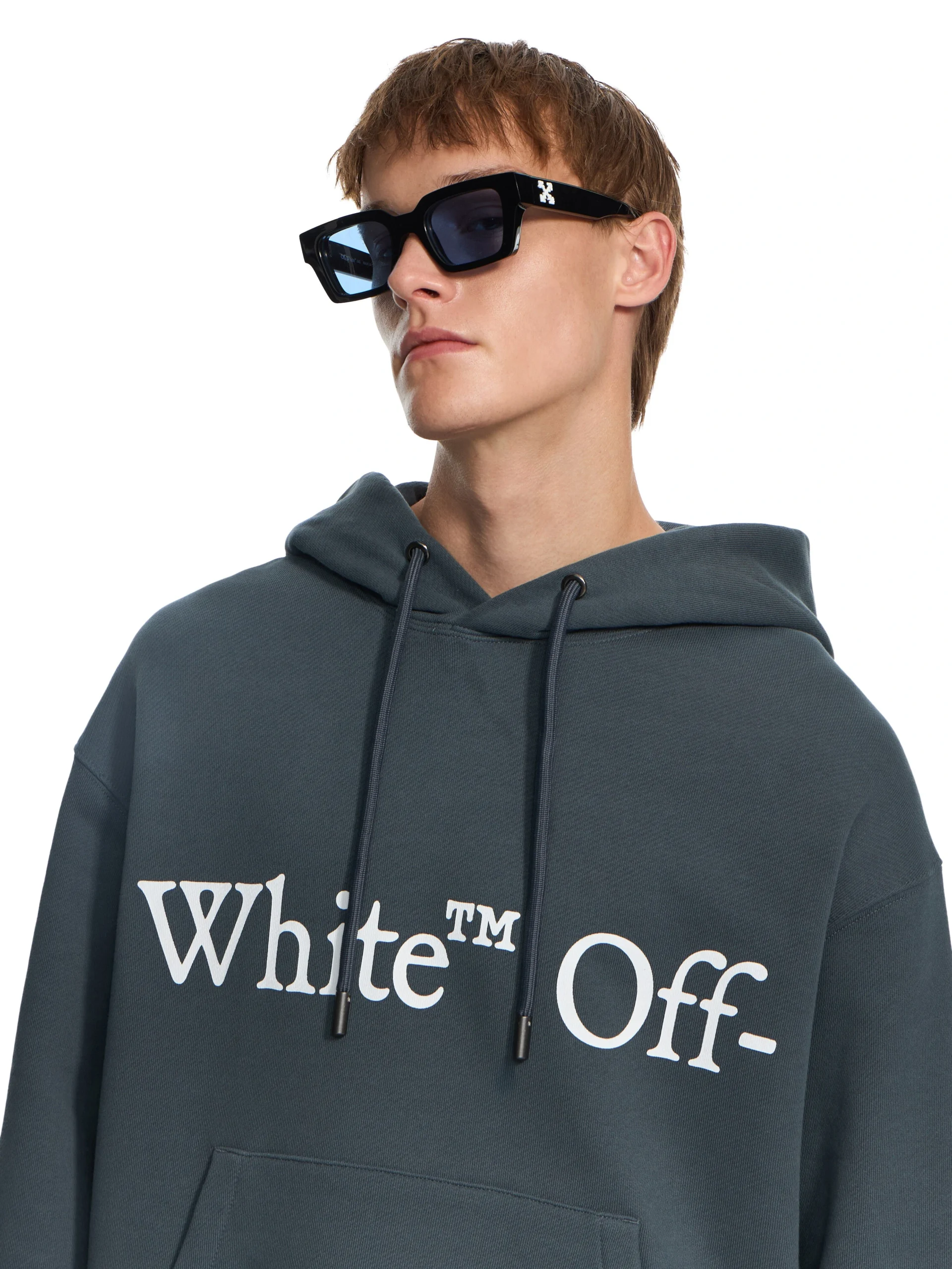 Off White Bookish Scarf Hoodie - Image 3
