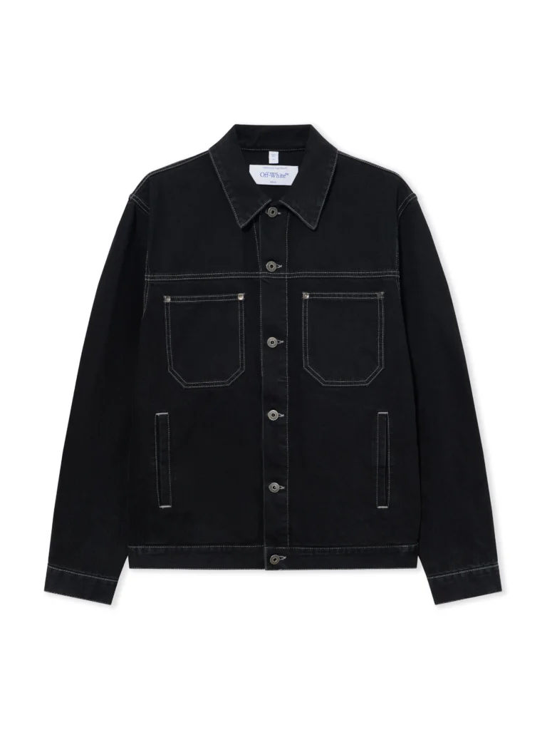 Off White Half Arrow Denim Skate Jacket