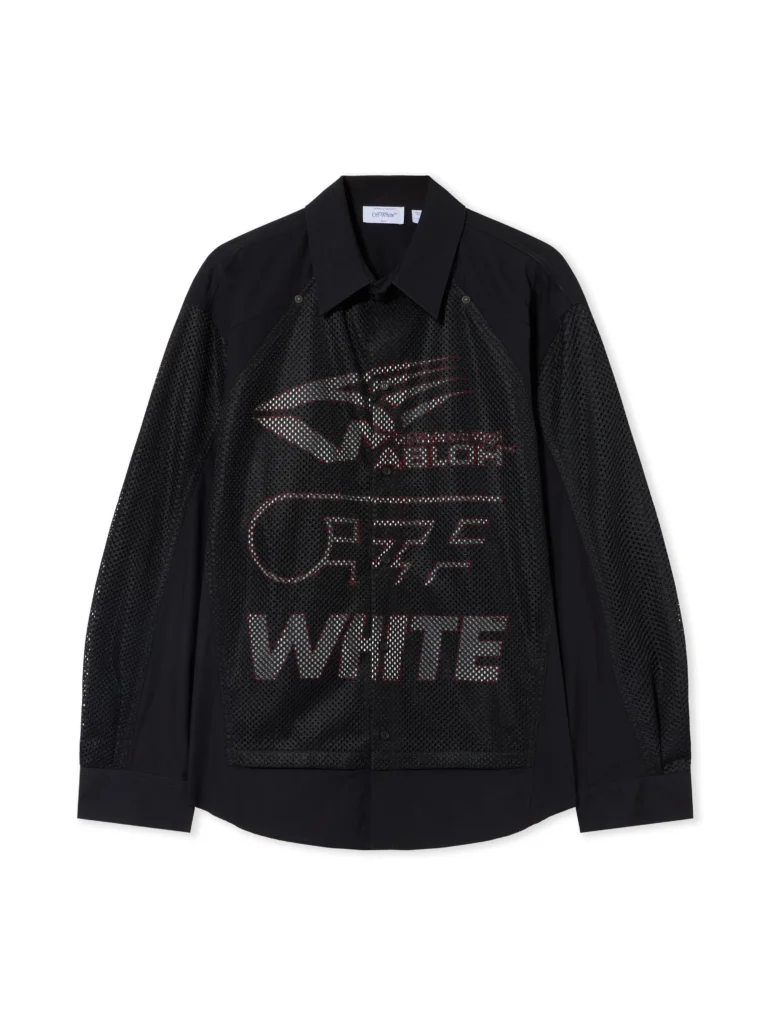 Off White Racing Staff Mesh Overshirt