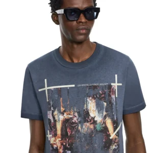 Off White Ripped Narciso T-Shirt - Image 3